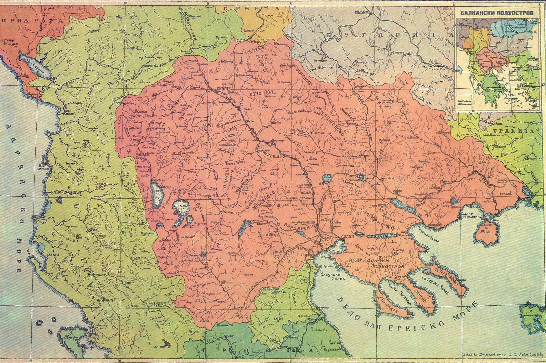 Karta Makedonija 1913