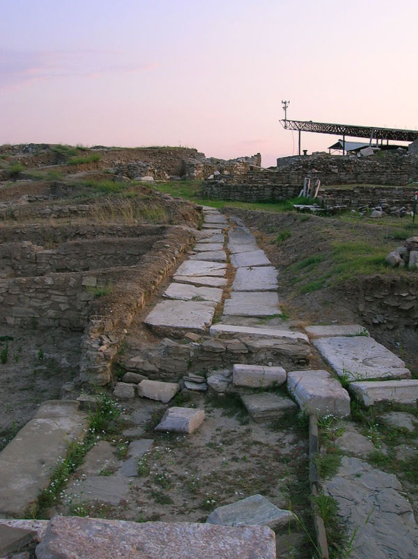 Street remains at stobi