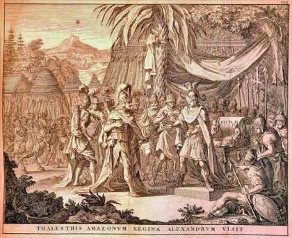 Thalestris Queen of the Amazons visits Alexander
