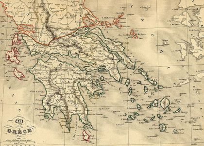 Carte grece 1843