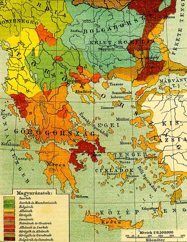 Ethnographic map of the South Balkans