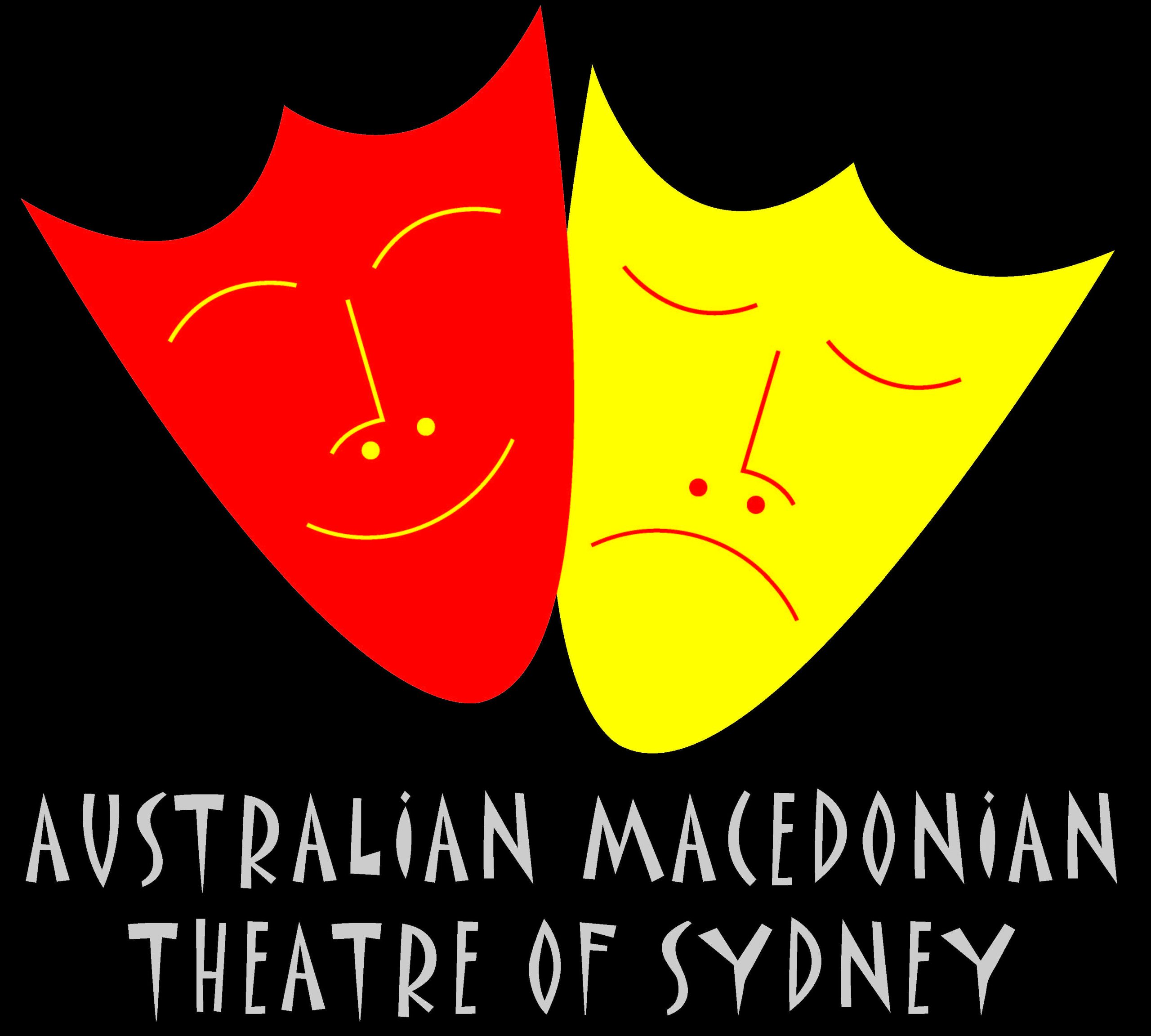 Australian Macedonian Theatre - logo black