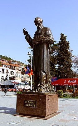 250px-St Clement of Ohrid with model